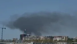 Zjarr në fushën e mbetjeve urbane në Vlorë,