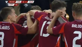 Pjesa e parë mbyllet me barazim. Letonia ndëshkon Shqipërinë