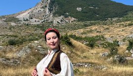 Kostumi i nuses shqiptare nga të gjitha trevat. Eralda Baze si Edith Durham