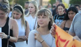 Foto/ Greta Thunberg proteston në Tiranë!