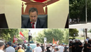 Nis seanca, protestuesit grumbullohen sërish në afërsi të Kuvendit