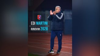 Dështoi për titullin kampion, Vllaznia i beson Edi Martinit edhe për dy sezone të tjera