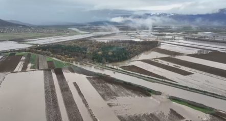 Fermerët e përmbytur, të pashpresë, në Gjirokastër, mbi 200 hektarë të mbjella nën ujë