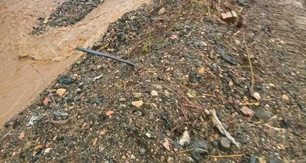 Probleme me vërshimin e ujërave në aksin Pogradec-Qafë Thanë, lëvizja me një korsi