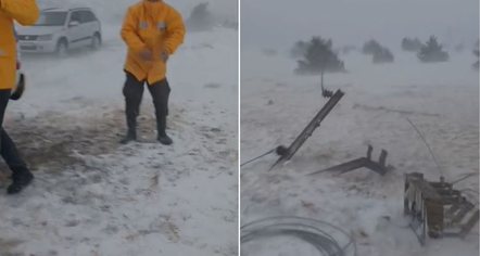 Në luftë me erën për të rikthyer energjinë, punonjësit e OSHEE-së mes furtunës në Pogradec