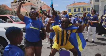 U mundën me 7 gola, tifozët e Curaçao-s shpërthejnë në festë për golin kundër Gjermanisë