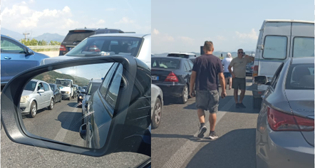 Aksident në autostradën Tiranë-Elbasan, bllokohet qarkullimi