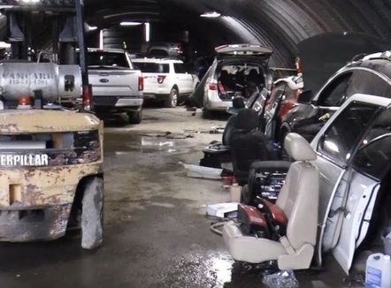 Zbulohet tuneli i mbushur me makina të vjedhura