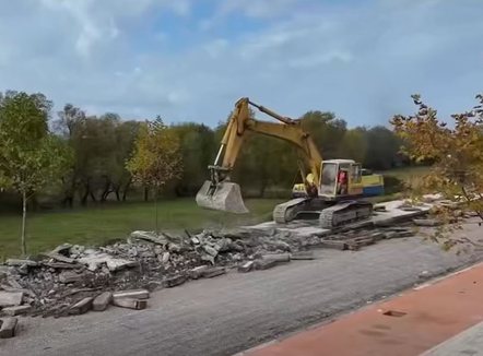 Rama ndan pamje nga kantieri i punës në Shkodër: Ndërhyrje dinjitoze që transformon zonën
