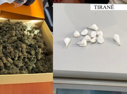 Iu gjet kokainë dhe kanabis, arrestohet i riu në Tiranë 