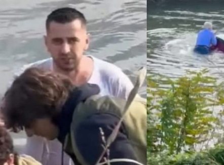 Shqiptari hidhet në lumë dhe shpëton biznesmenin italian që po mbytej