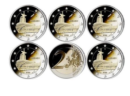 12 monedhat e reja euro që do të lëshohen në Gjermani më 2026