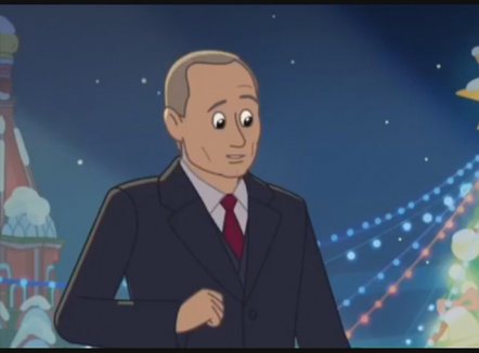 Propaganda nuk njeh kufij, Putini shfaqet për vit të ri në një film vizatimor për fëmijë
