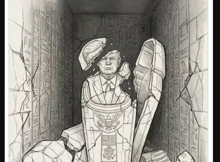 “Do të përmbyset si faraoni!” Lideri Suprem i Iranit poston një karikaturë të Trump në sarkofag