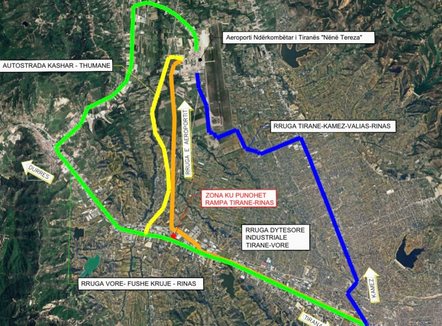 Punime në mbikalimin e ri në Qafë Kashar, ARRSH njofton bllokimin e rampës Tiranë-Rinas