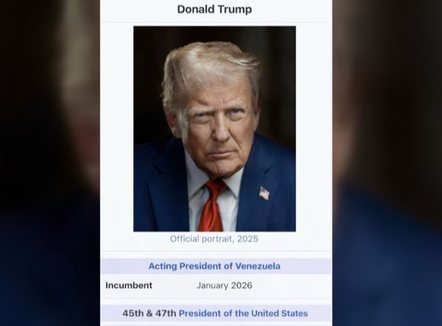 Trump, presidenti i Venezuelës? Imazhi që pushtoi rrjetin, Rodriguez: S’na qeverisin të huajt