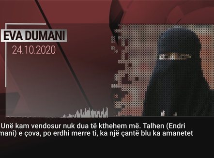   U rrëmbye nga i ati kur ishte 8 vjeç, Eva Dumani riatdhesohet pas 12 vitesh në Shqipëri nga kampi në Siri 