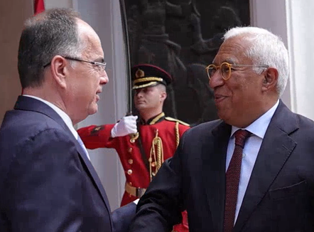 Presidenti Begaj pret Presidentin e Këshillit Evropian, Antonio Costa