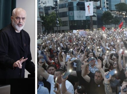 Rama krahason protestuesit me nazistët dhe “Agimin e Artë”: Fali Zot, se s’dinë ç’ bëjnë