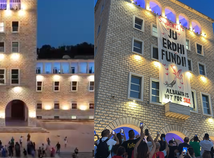 Studentët mësyjnë në Universitetin Politeknik, përplasje me policinë për banderolën