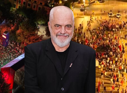 Rama publikon pamje nga protesta dhe atmosfera në Sheshin “Skënderbej”: Kjo osht Tirona jon, Tirona kontradiktës