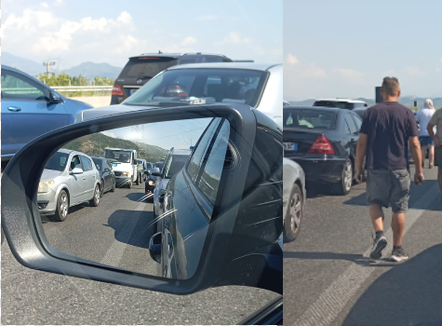 Aksident në autostradën Tiranë-Elbasan, bllokohet qarkullimi