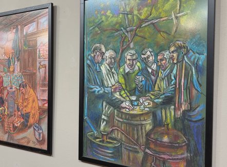 50 punime në pastel, Pogradeci, qyteti që “dehu” piktorin e tij
