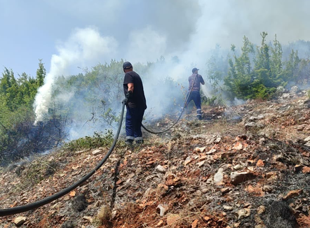 Zjarr masiv në zonën e Qafë Thanës, MZHSH në terren