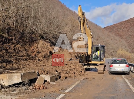 Shembje masive në rrugën nacionale Maliq-Lozhan-Moglicë, qarkullimi i rrezikshëm në disa segmente