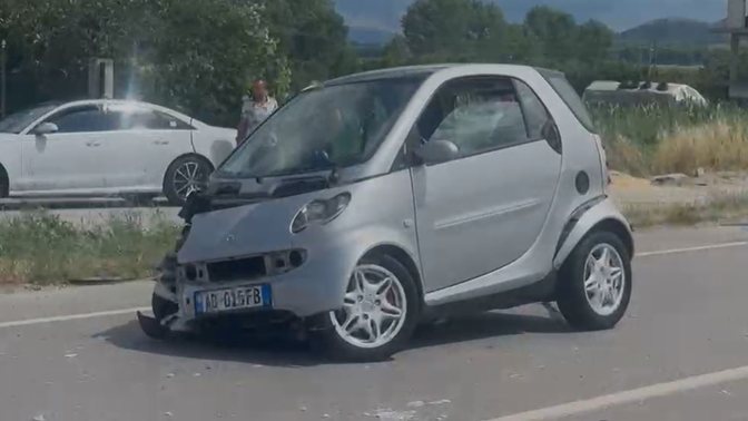 Aksident në rrugor Korçë - Pogradec 
