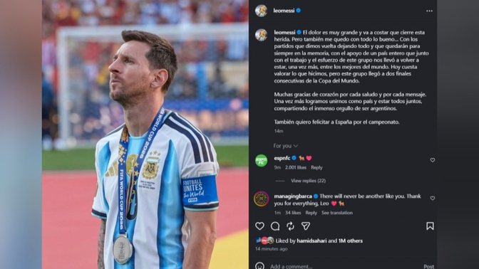 Fundi i një epoke të lavdishme, Messi nuk e fsheh dhimbjen: Krenar për këtë skuadër