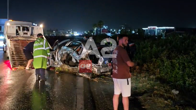 Aksident i rëndë në autostradën Tiranë-Durrës, dy të plagosur dërgohen me urgjencë në spital