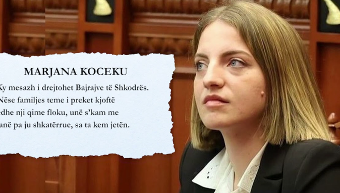 “Do t’ju shkatërroj”, Bajrat kallëzojnë në SPAK deputeten Marjana Koçeku