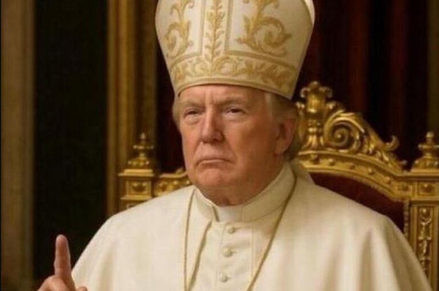 Donald Trump appears as Pope on White House social media