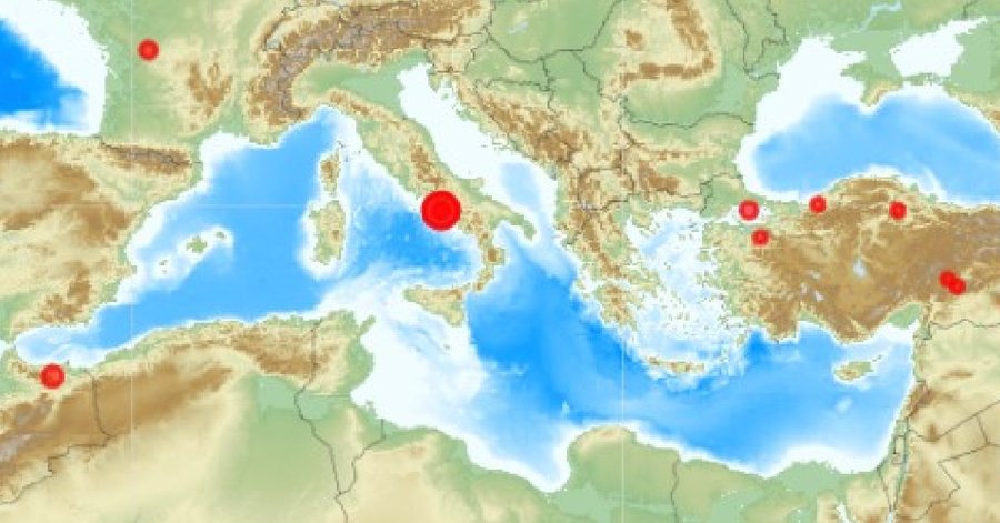 Tërmeti godet jugun e Italisë