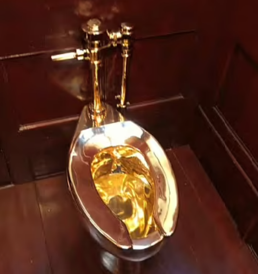 Tycoon's son escapes prison after trying to sell stolen gold toilet from