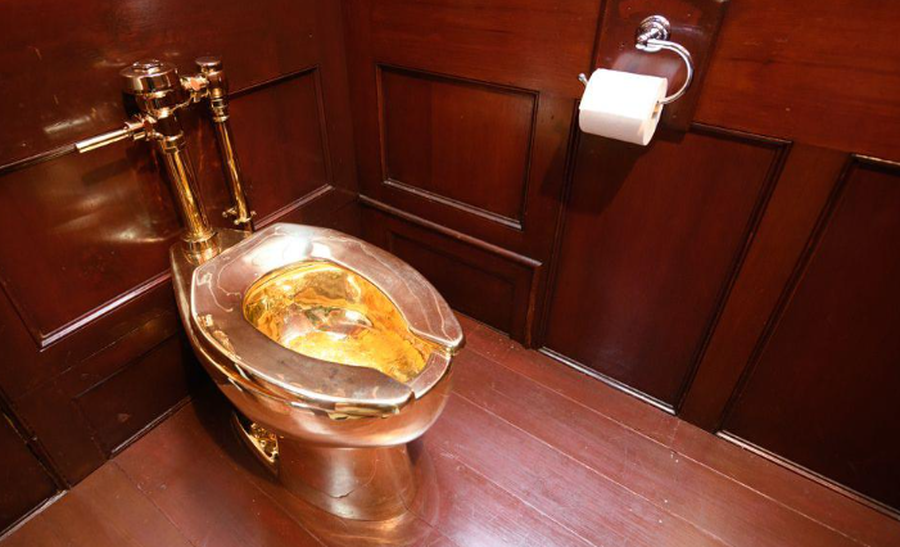 Tycoon's son escapes prison after trying to sell stolen gold toilet from