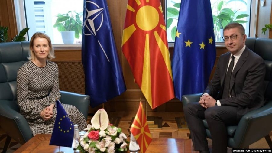 Kallas në Shkup: Po punojmë për zhbllokimin e procesit të