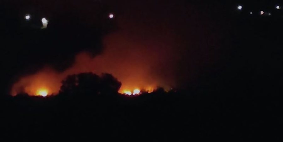 Fire at the Shijak waste dump
