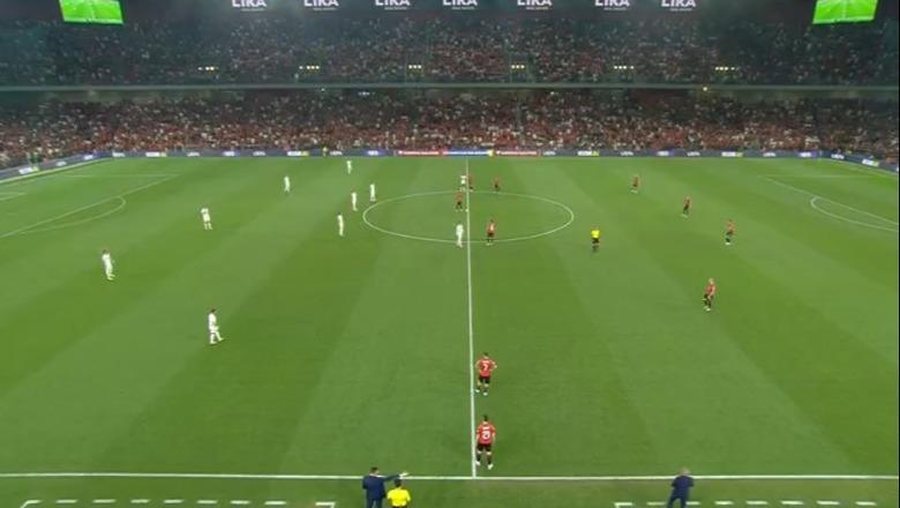 Albania-Serbia match starts, first ball thrown at Air Albania