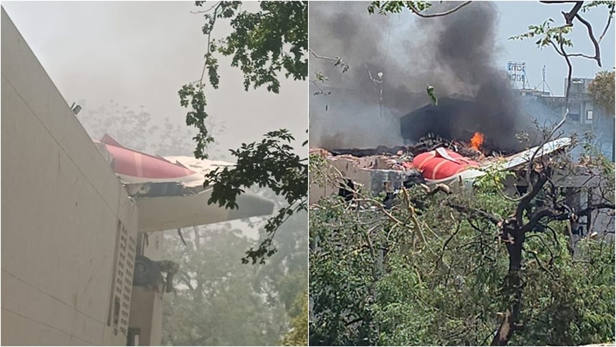 Plane with over 200 passengers on board crashes in India en route to London