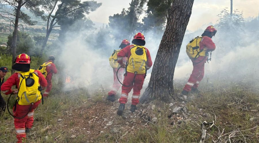 Fire on Mount Krastë in Elbasan, Armed Forces intervene