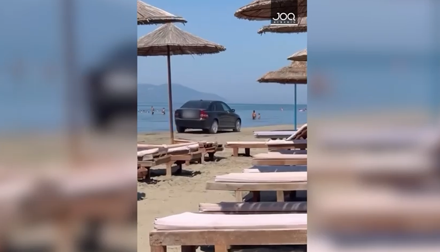 Qarkulloi me makinë në zonën e plazhit të Vlorës
