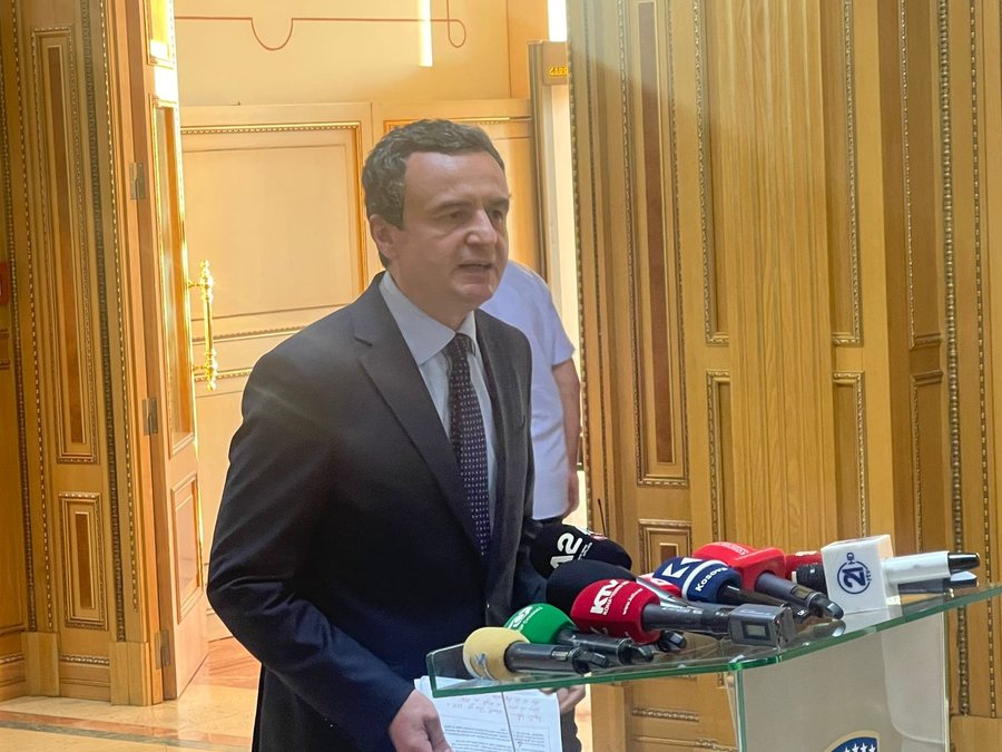 Kurti pas takimit me liderët e partive: Bëra dy propozime