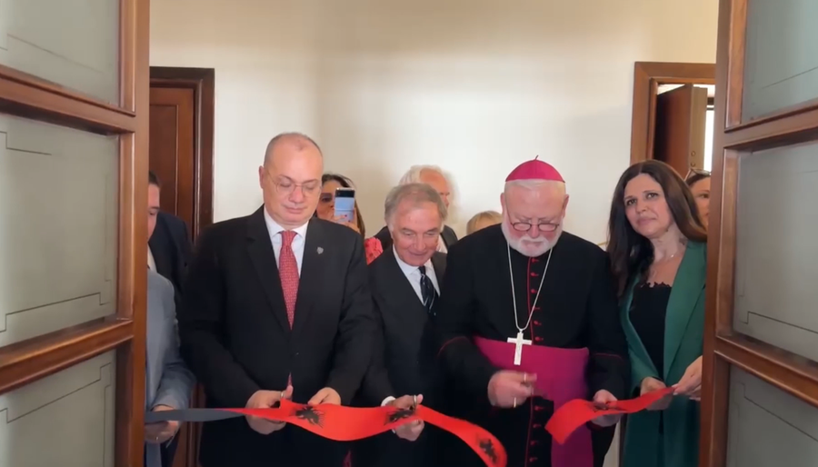 The new headquarters of the Albanian Embassy in the Vatican is inaugurated, with