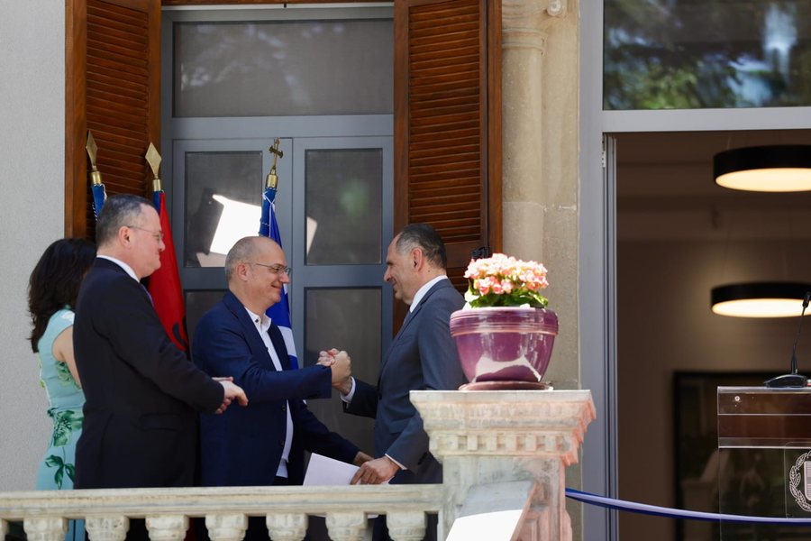 Korça, the new building of the Consulate General of Greece is