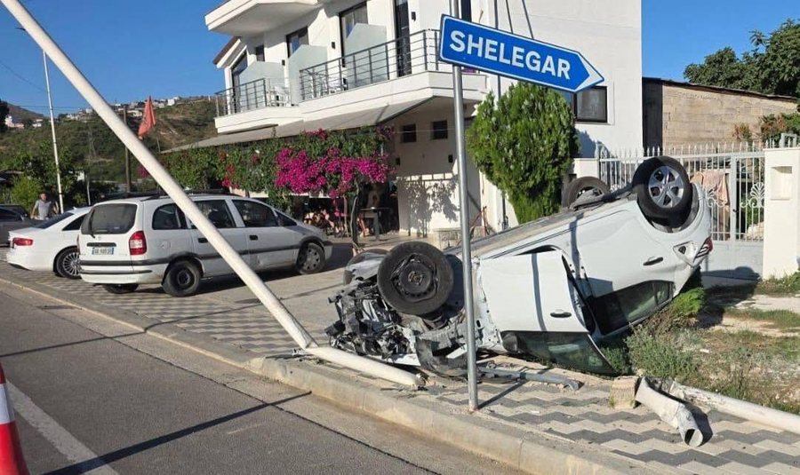 Aksident në aksin ‘Sarandë-Delvinë’, përmbyset