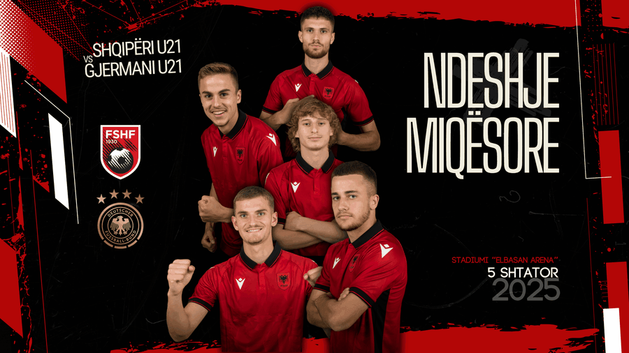 Kombëtarja U21, miqësore luksi në muajin shtator
