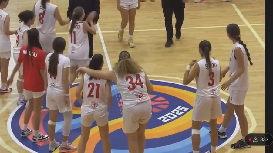 Kombëtarja e basketbollit U-16/ Vajzat kuqezi fitojnë ndaj Maltës