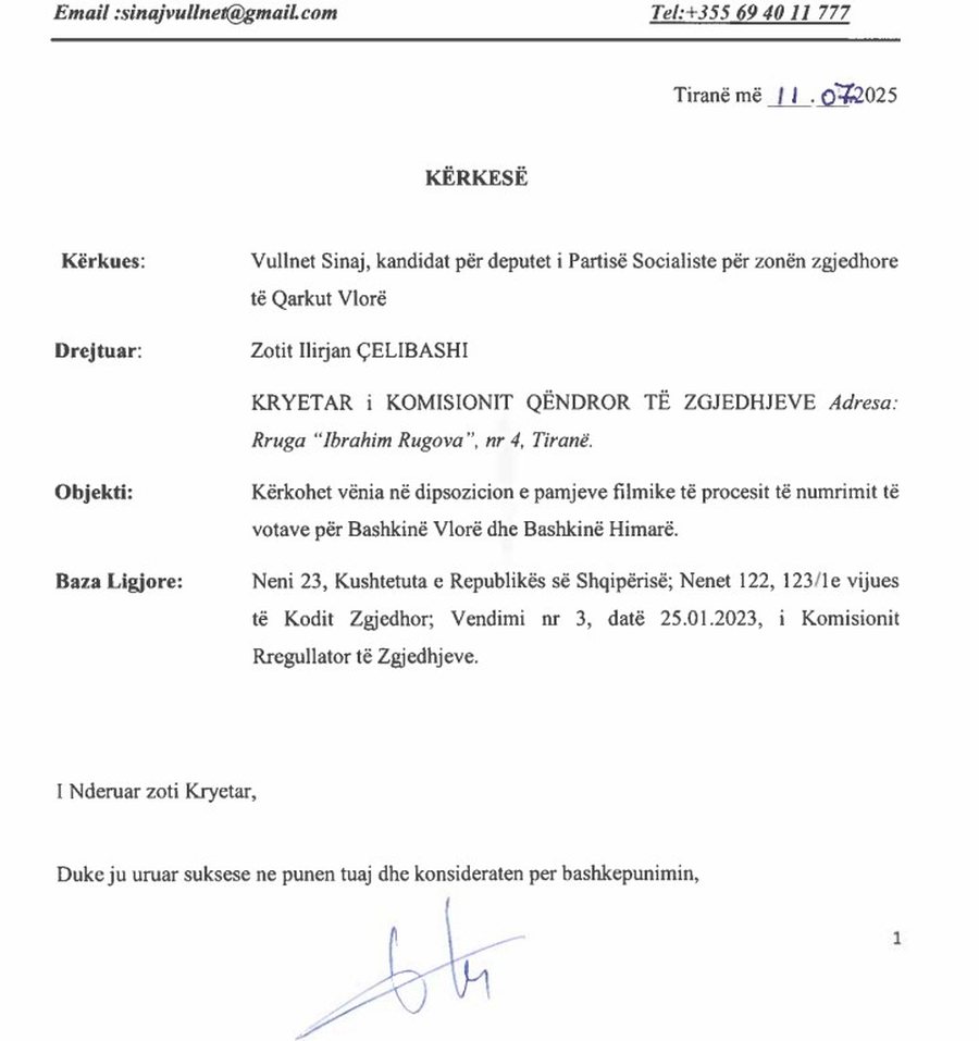 Vullnet Sinaj del kundër porosisë së Ramës: Të hapen
